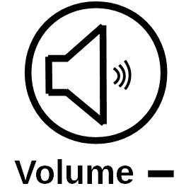 decrease the volume